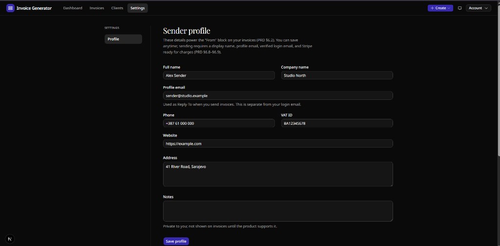 Invoice Generator for Freelancers screenshot 3