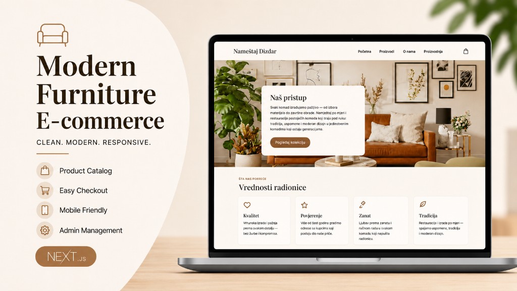 Custom Furniture E-commerce Website