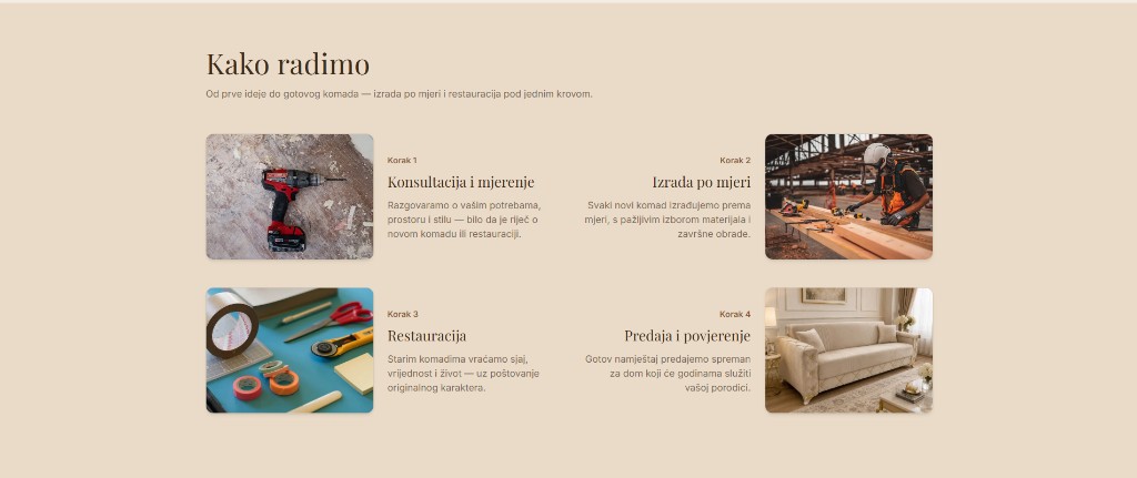 Custom Furniture E-commerce Website screenshot 7